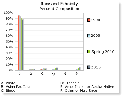 Graph of Population by Race / Ethnicity